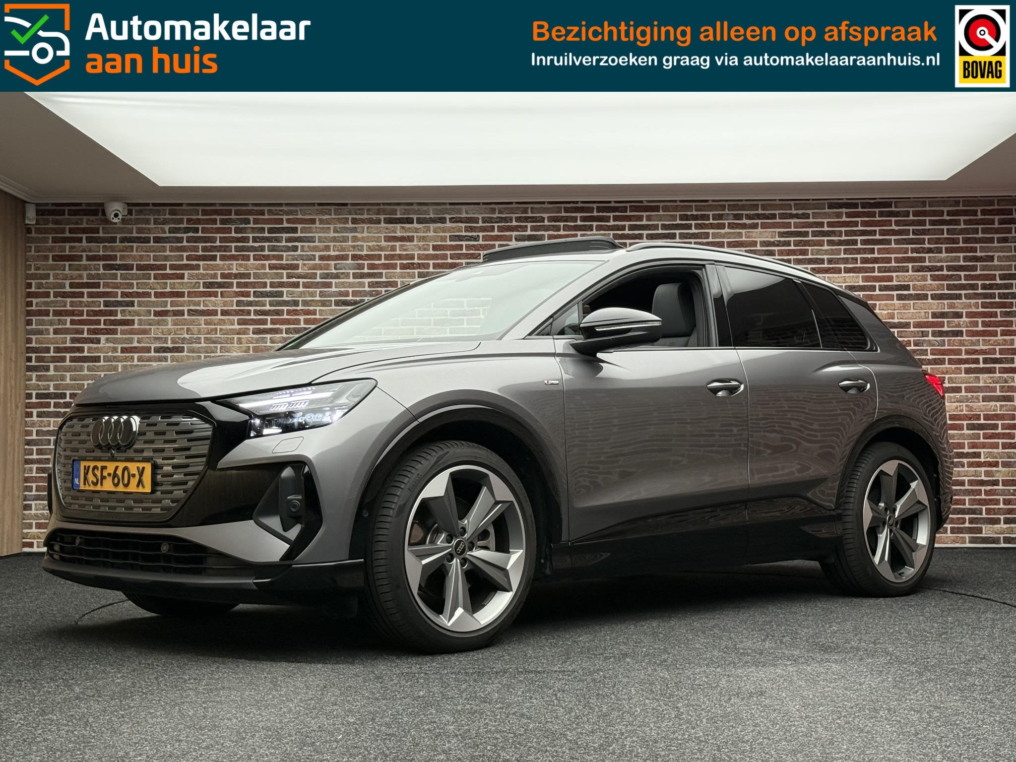 Audi Q4 e-tron 50 quattro Launch edition S Competition 77 kW, Auto's, Automaat, Dealer onderhouden, Automatische klimaatregeling