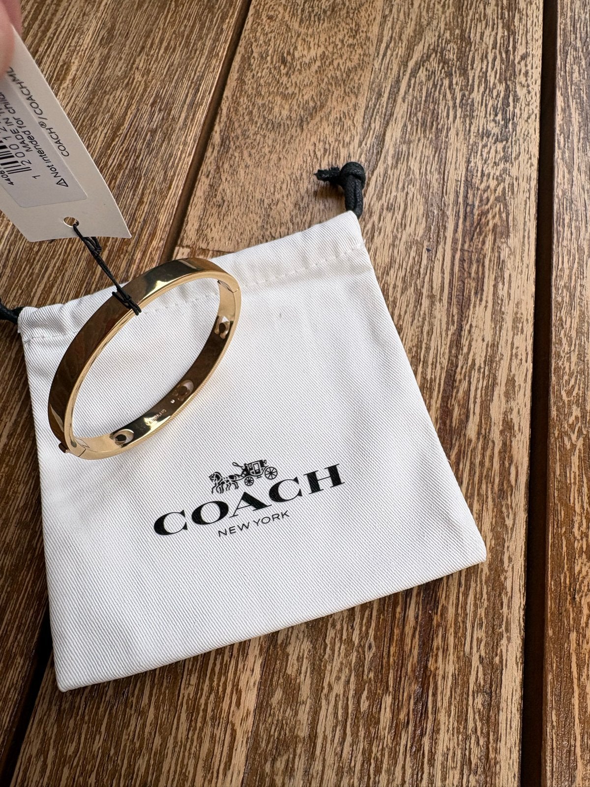 Nieuwe Coach Dames Armband Goud met Steentjes, Ophalen of Verzenden, Nieuw, Goud, Met strass