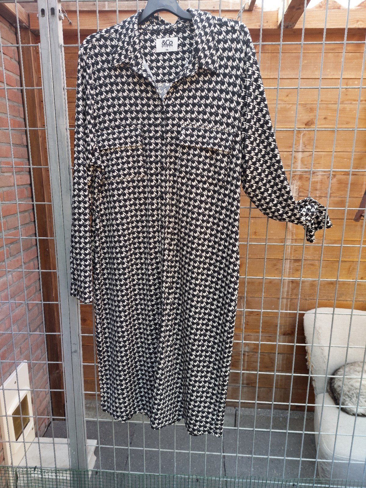 Nieuw zwart/witte jurk &Co XXL., Zwart, Maat 46/48 (XL) of groter, &Co Woman, Nieuw