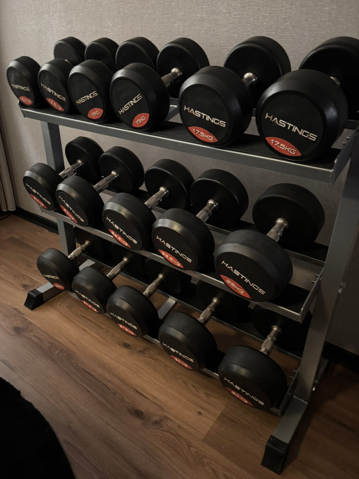 Dumbbell set van 12.5 tot 30 ( 340 kg ) 8 sets, Ophalen, Zo goed als nieuw, Dumbbell
