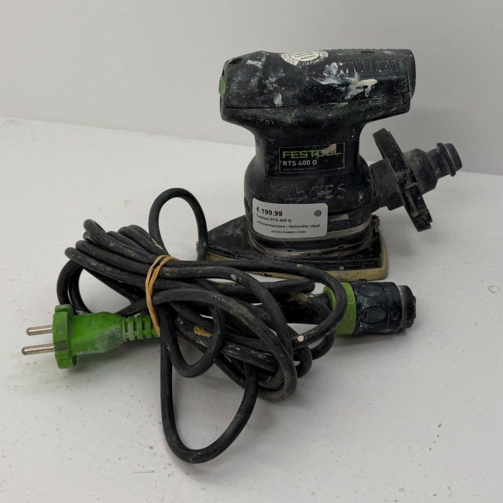 Festool RTS 400 Q schuurmachine | Gebruikte staat, Doe-het-zelf en Verbouw, Gereedschap | Schuurmachines, Gebruikt, Dordrecht@usedproducts.nl
