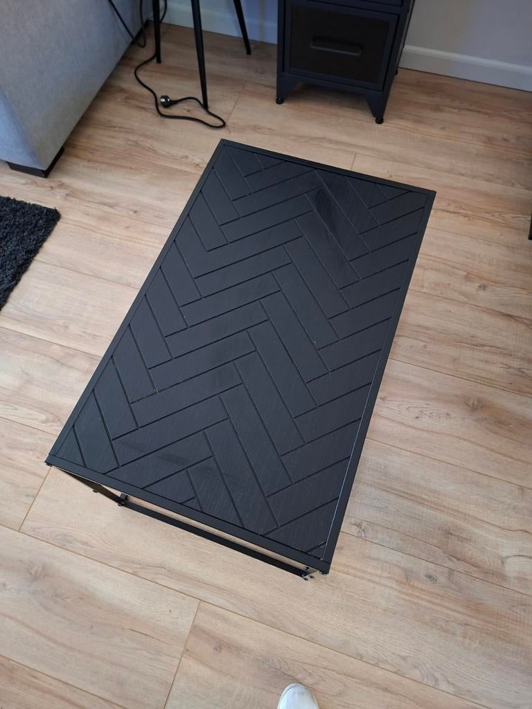 Visgraat salontafel zwart, Ophalen