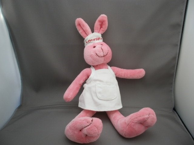 Happy horse konijn 2007 zuster nel nurse roze 30 cm met, Happy Horse, Ophalen of Verzenden, Wasbaar, Middelgroot (20 tot 80 cm)