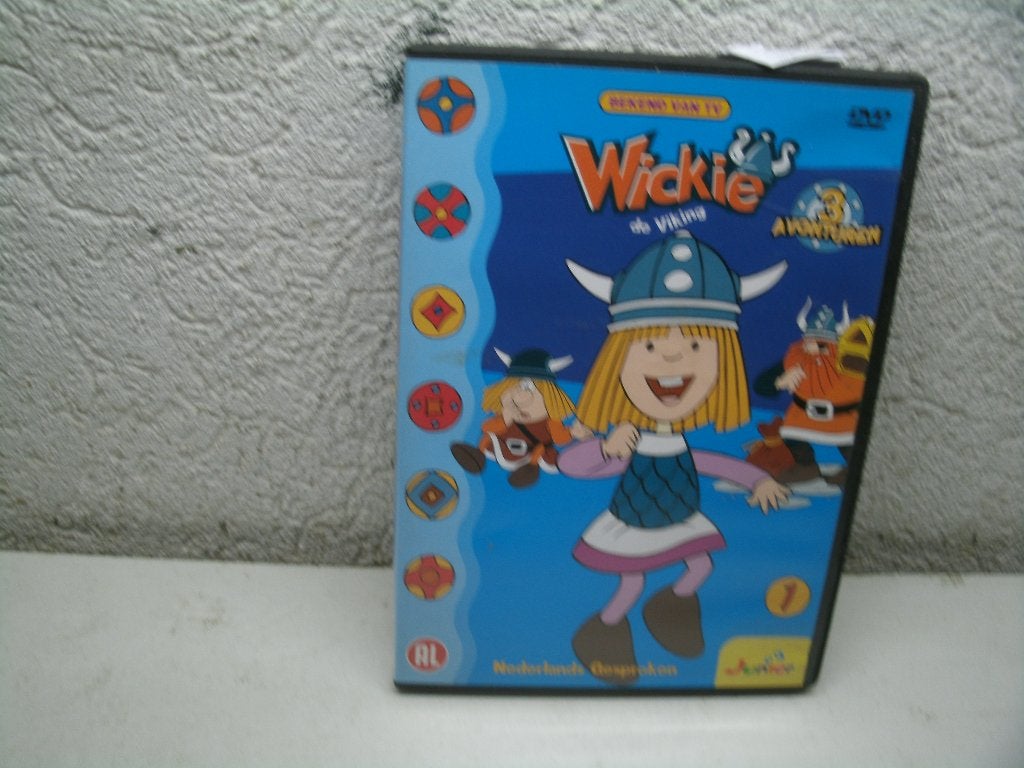 dvd 199k wickie de viking 1 3 avonturen, Alle leeftijden, Ophalen of Verzenden, Zo goed als nieuw, Europees