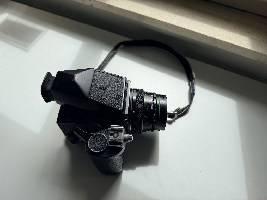 Zenza Bronica ETRSi middenformaat camera Complete, Ophalen, Gebruikt, Spiegelreflex, Overige Merken