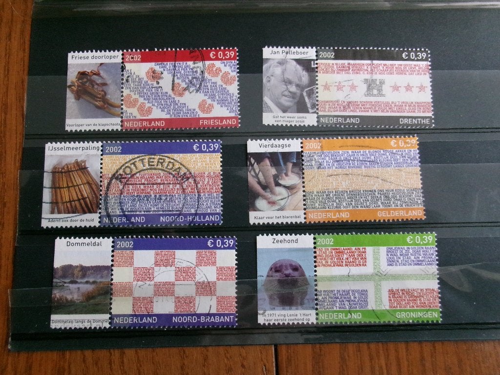 2002 - provincievalaggen met tab (852c), Ophalen of Verzenden, Gestempeld