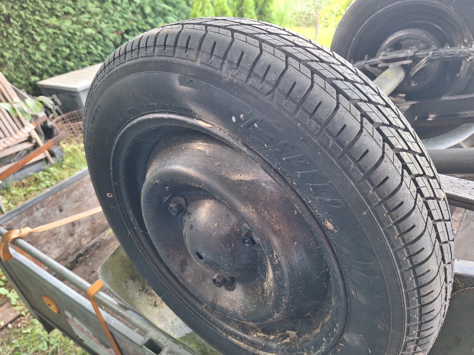 3 wielen voor Citroën 2CV - 135/80R15 T-Speed, Ophalen of Verzenden