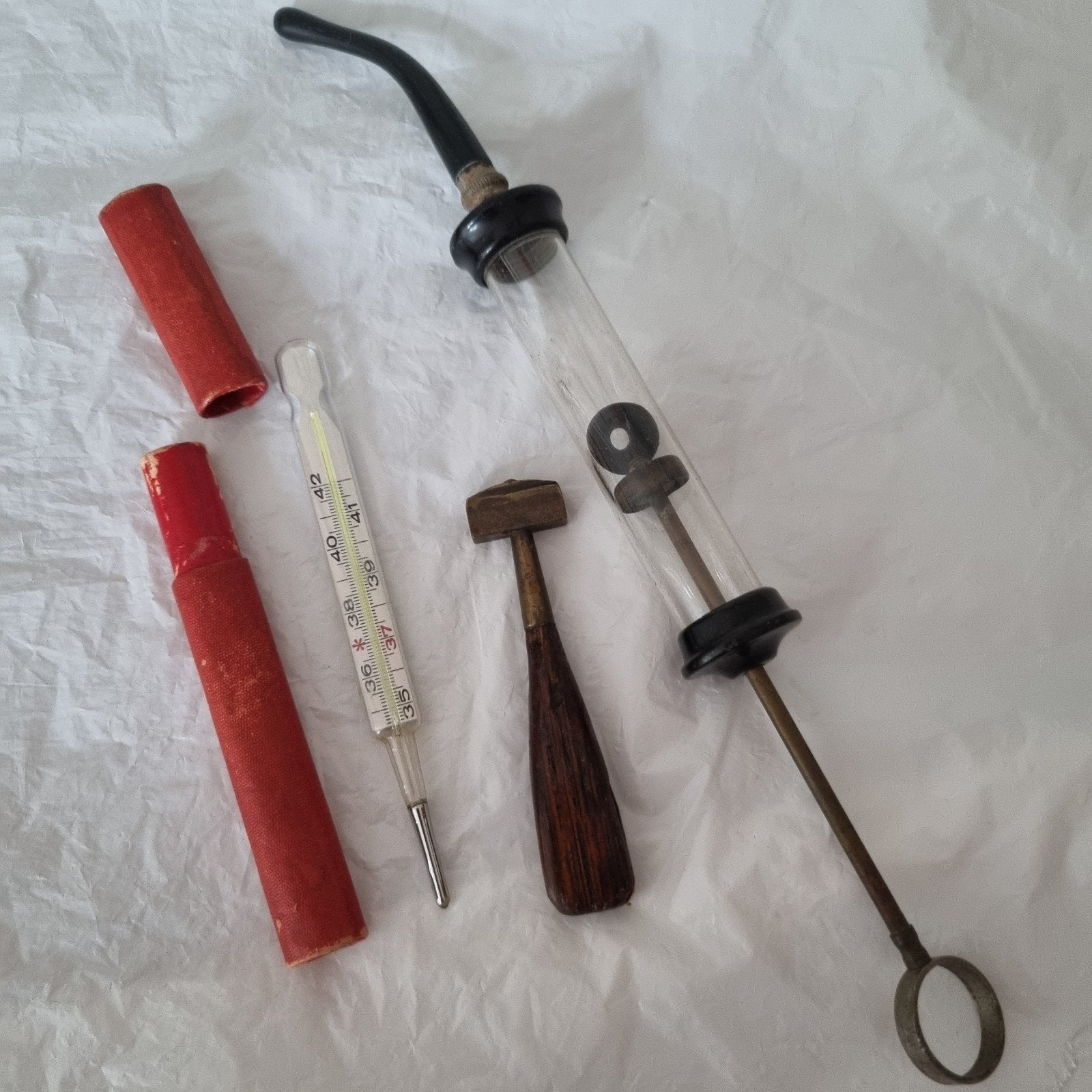 Vintage Medische Instrumenten spoelspuit klysteer spuit oud, Ophalen of Verzenden