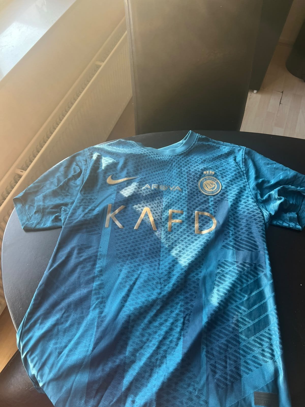 Nike Ronaldo Al Nassr thuisshirt - Maat S, Ophalen, Blauw, Nike, Zo goed als nieuw