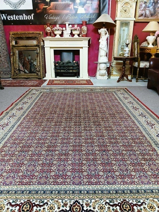Ooster vloerkleed - Perzisch tapijt klassiek bidjar 300x200, Verzenden, Crème, 200 cm of meer, Rechthoekig