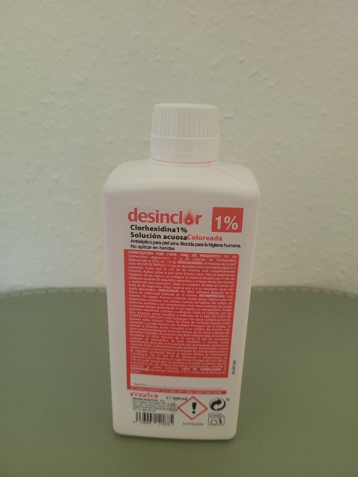 Desinfectiemiddel voor huid - DesinClor 1% Chloorhexidine, Ophalen