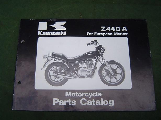 KAWASAKI Z440 A 1980 parts catalog Z 440 onderdelen boek A2, Motoren, Ophalen of Verzenden, Kawasaki