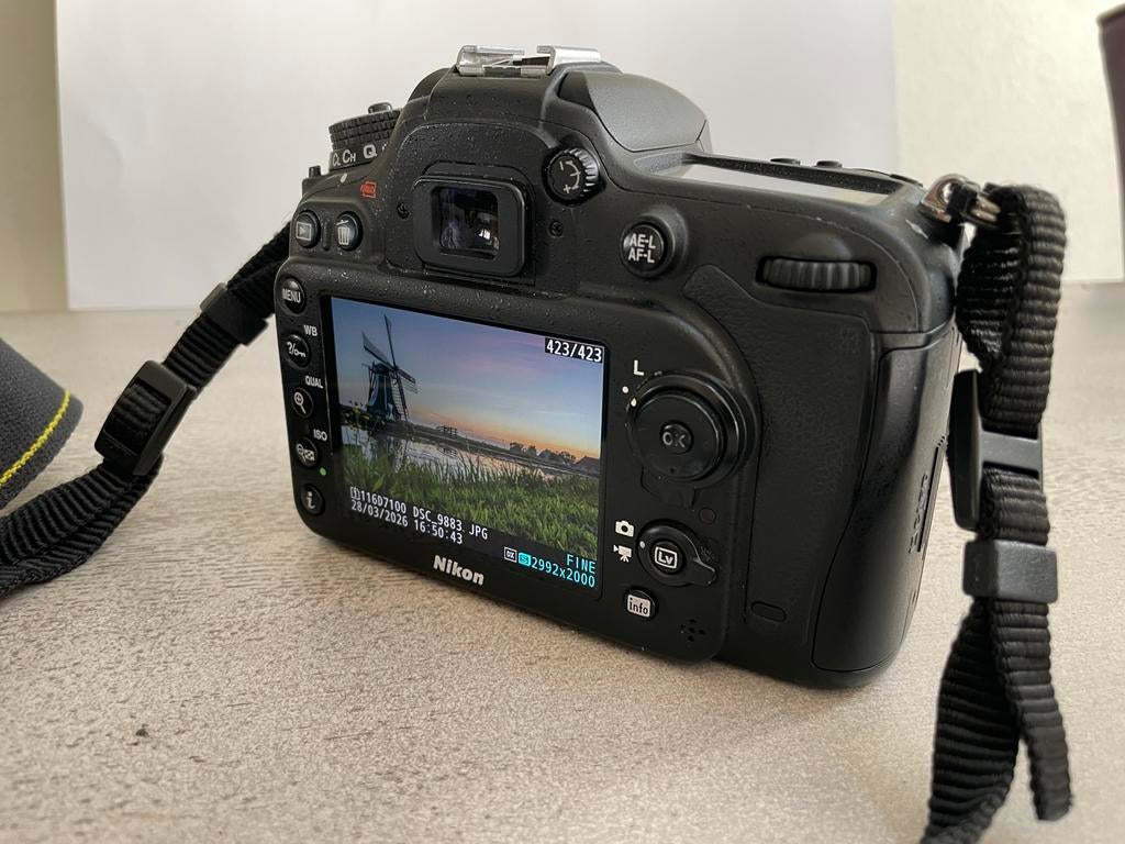 Nikon D7100 spiegelreflexcamera met 67291 clicks, Audio, Tv en Foto, Fotocamera's Digitaal, Ophalen, Gebruikt, Spiegelreflex, Nikon