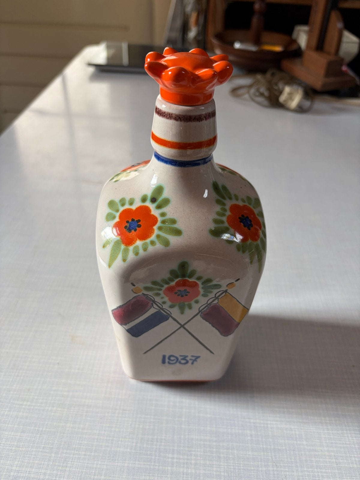 Zeldzame Oranje Bootz Feestdrank Fles 1937, Ophalen of Verzenden