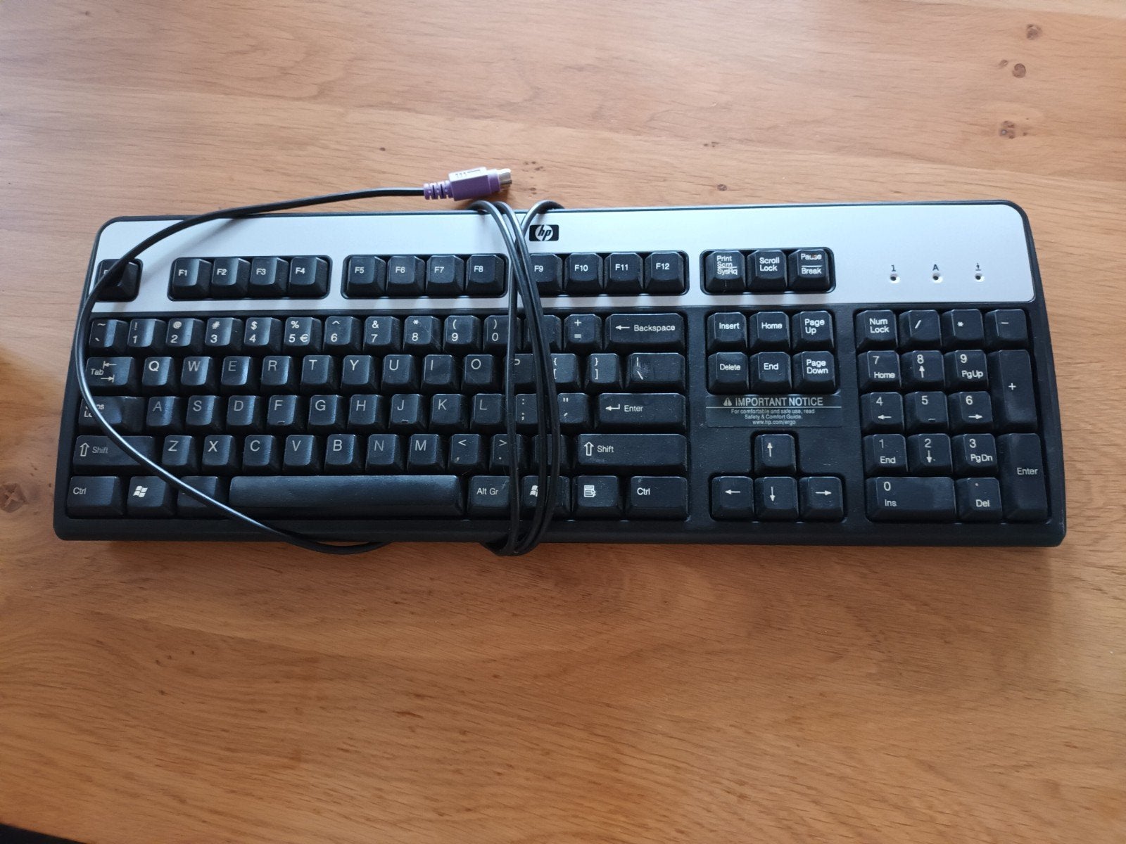 HP Bedraad Toetsenbord - Qwerty Layout, Ophalen of Verzenden, HP, Qwerty, Bedraad
