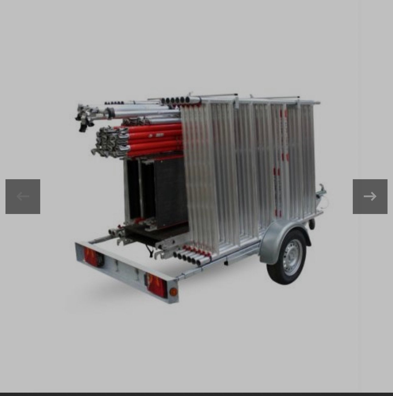 Gloednieuwe 8.2 altrex rolsteiger op aanhanger, Doe-het-zelf en Verbouw, Steigers, Ophalen of Verzenden, Nieuw, Rolsteiger of Kamersteiger