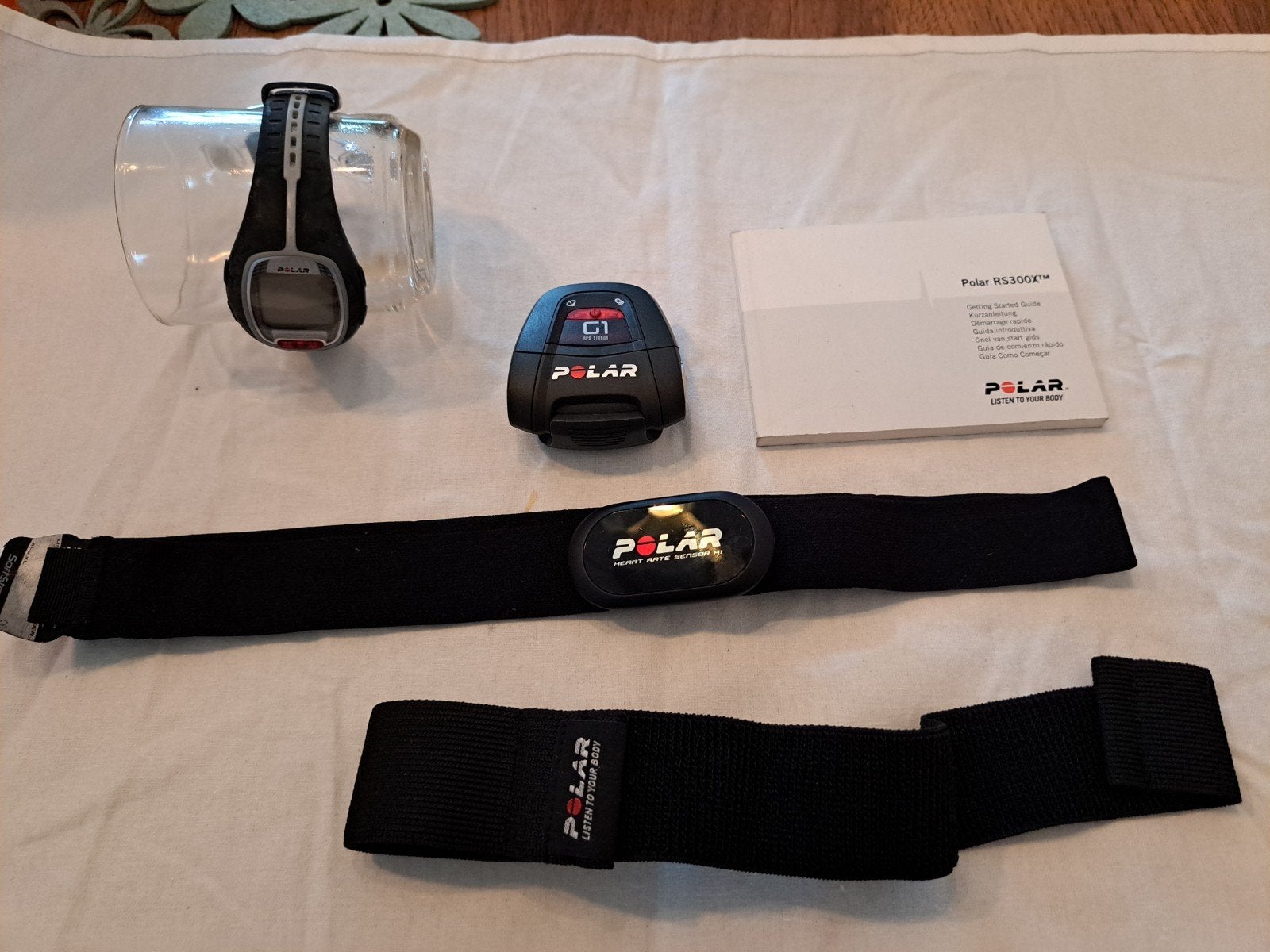 Polar RS300X G1 Black sporthorloge met hartslagmeter, Ophalen of Verzenden, Gebruikt, Polar, Met loopsnelheid