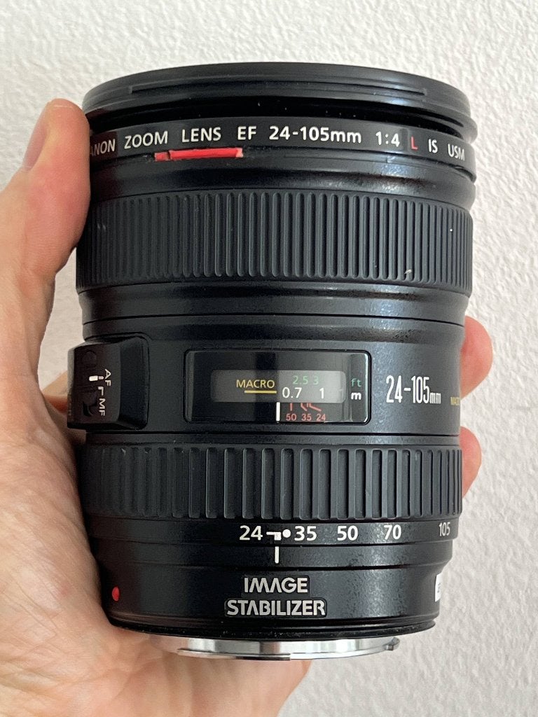 VERKOCHT - CANON 24-105 F4 L IS USM (voor reparatie), Audio, Tv en Foto, Fotografie | Lenzen en Objectieven, Canon, Zoom, Niet werkend