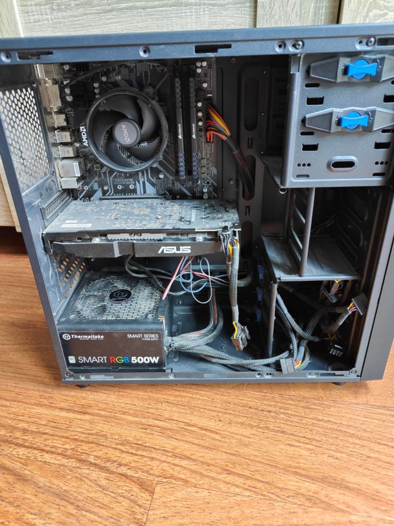 ASUS DUAL RX 580 4G, Ryzen 5 2600, 16 GB DDR4, Ophalen, Gebruikt, AMD Ryzen 5, Gaming