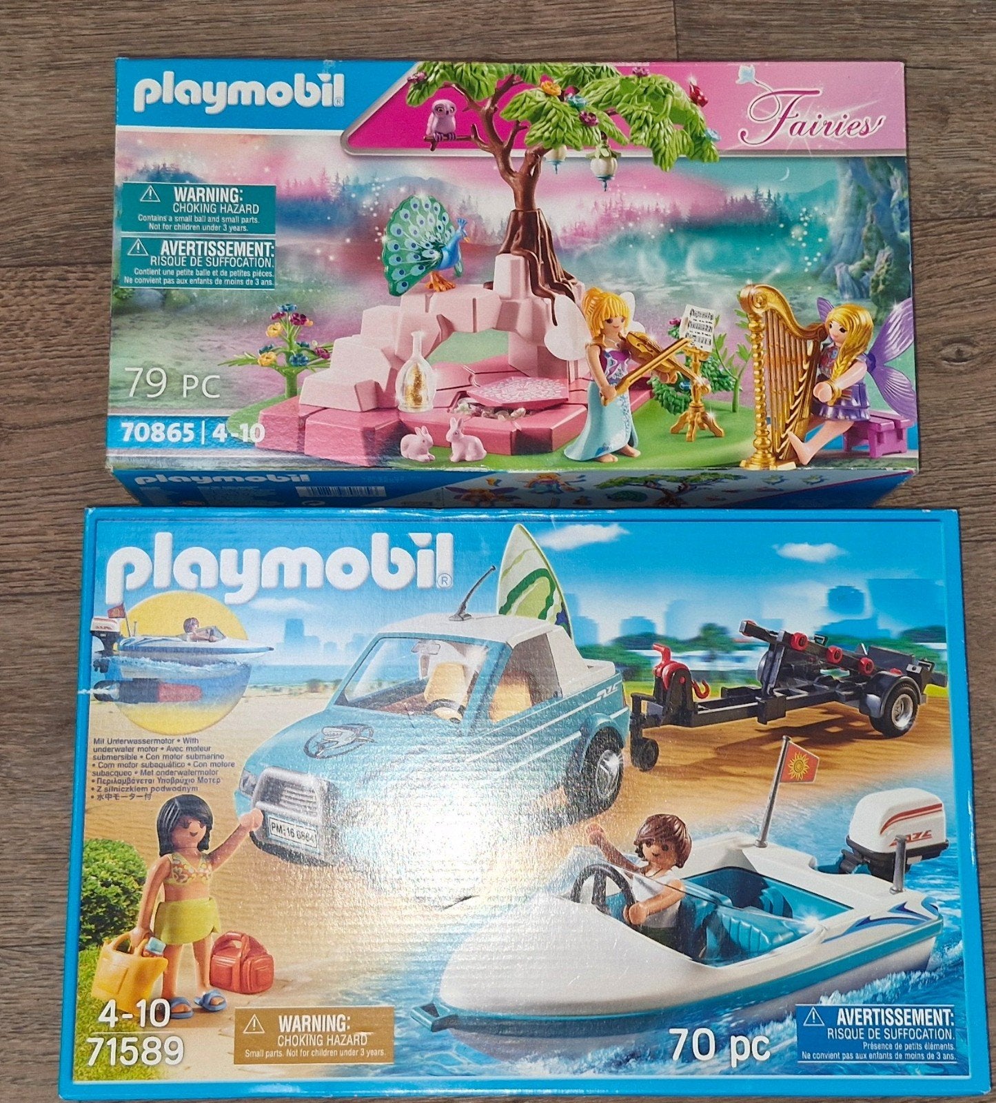 Playmobil: Boot met aanhanger en Fairy Garden, Complete set, Nieuw, Boot/Schip, Family fun