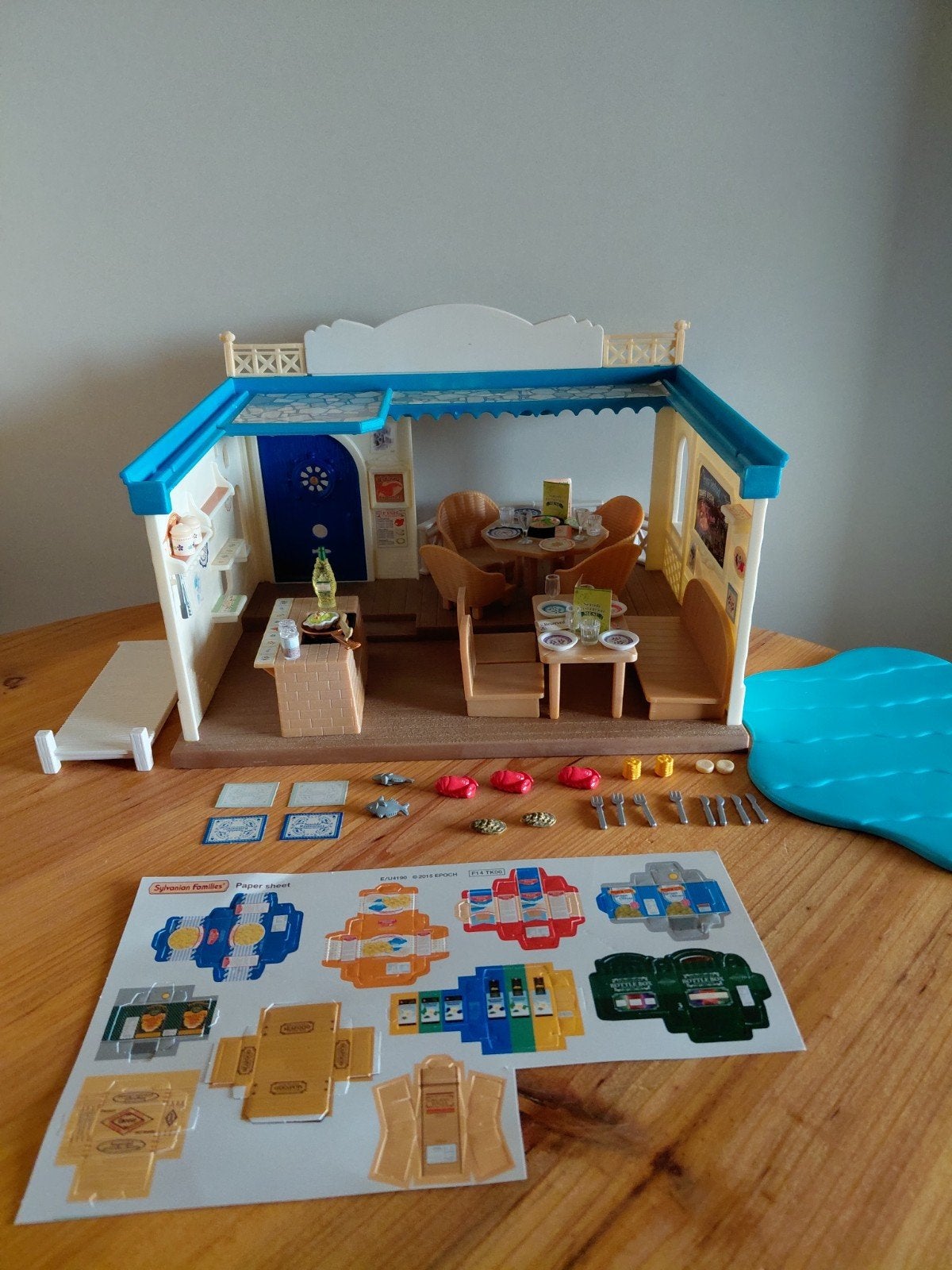 Sylvanian Families restaurant/vis/aan zee, Kinderen en Baby's, Ophalen of Verzenden, Zo goed als nieuw, Poppenhuis