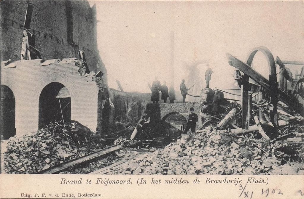 703-059-003 Brand te Feijenoord Rotterdam, Verzenden, Voor 1920, Zuid-Holland