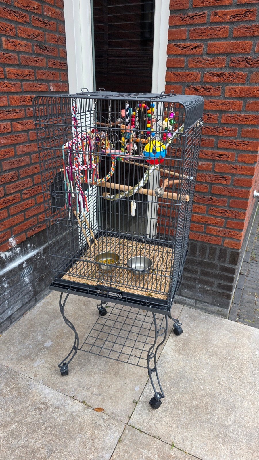 Keddoc conure vogelkooi in uitstekende staat, Ophalen, Zo goed als nieuw, Metaal, Vogelkooi