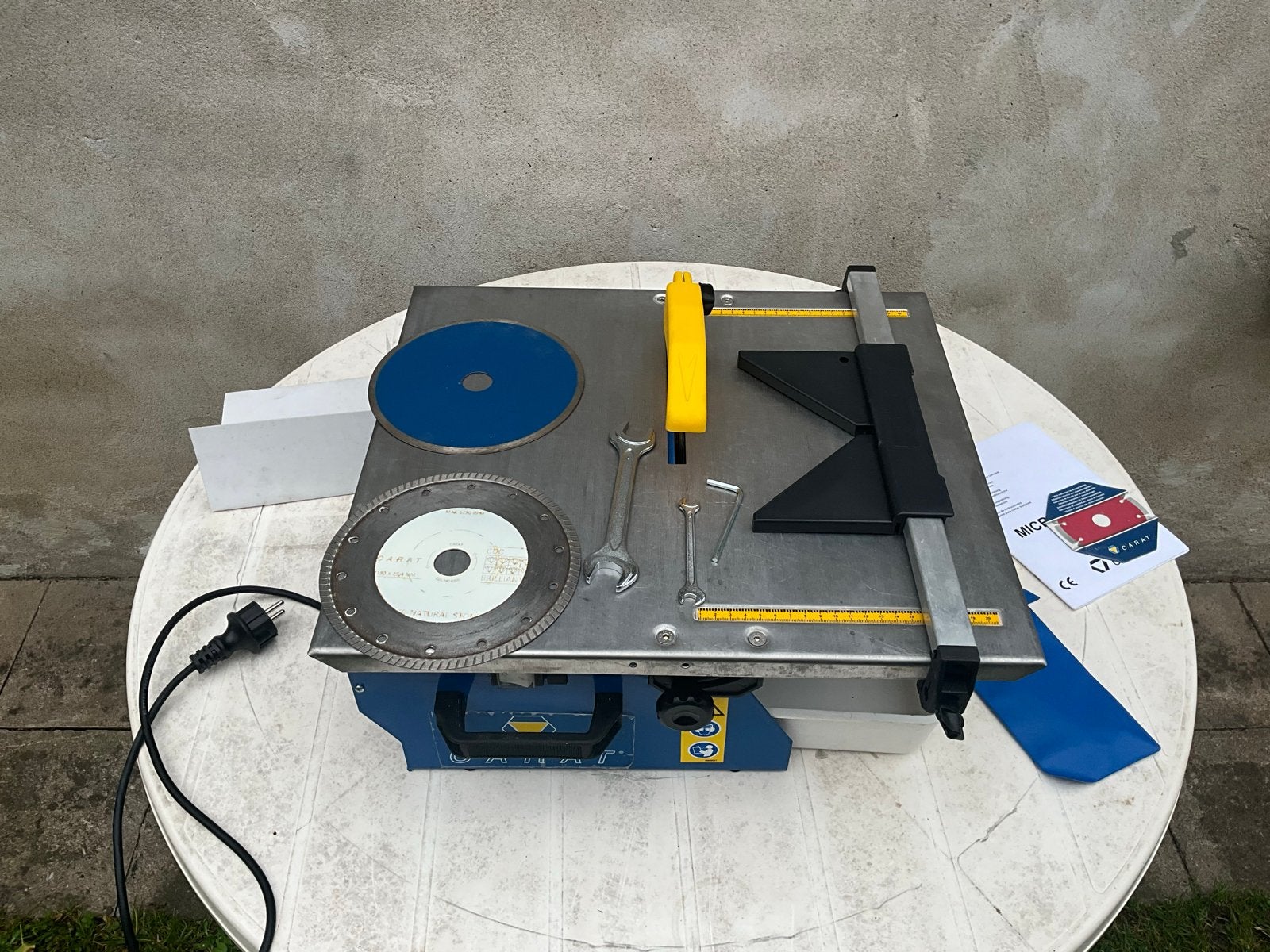 Carat Microcoup-180 Tegelzaag - Nagenoeg nieuw, 70 mm of meer, Overige typen, Ophalen of Verzenden, Zo goed als nieuw