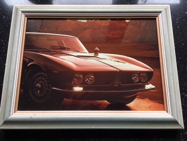 Iso Grifo foto in houten lijst , buitenmaat lijst 35x 26 cm, Minder dan 50 cm, Nieuw, Ophalen of Verzenden, Foto of Poster