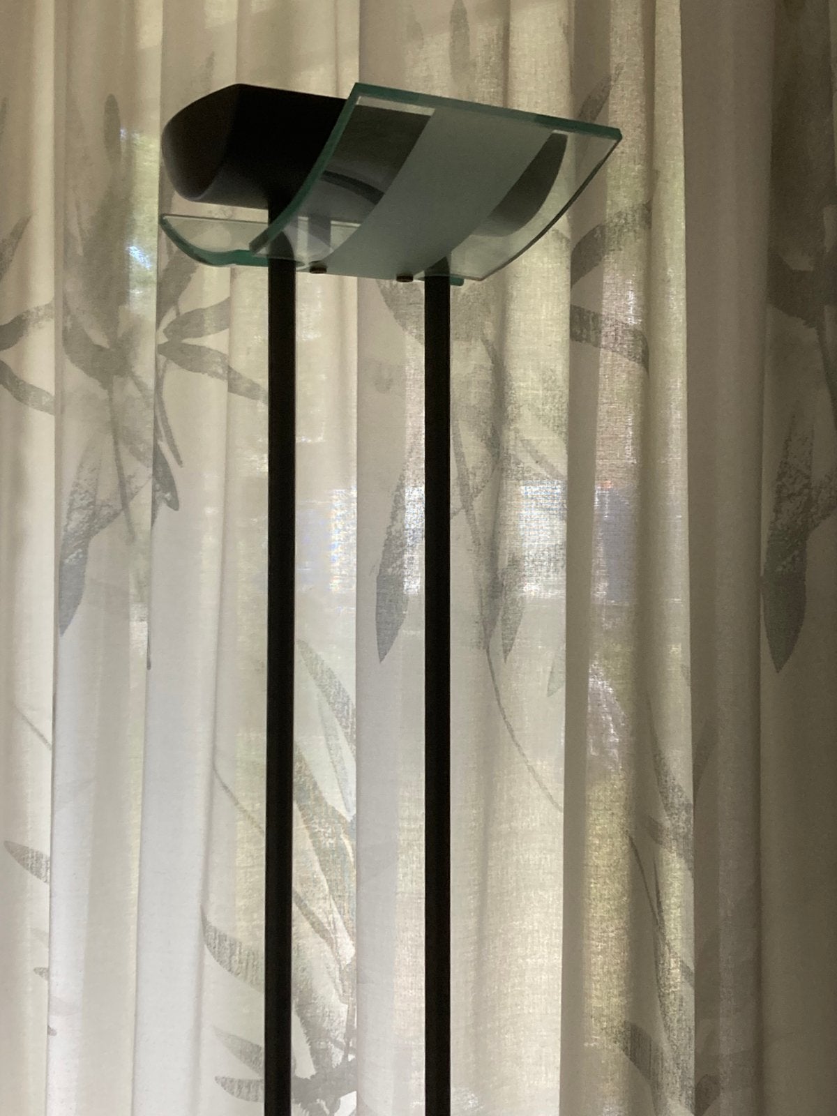 Staande halogeen lamp met trafo en dimmer zwart, Ophalen, Zo goed als nieuw, 150 tot 200 cm