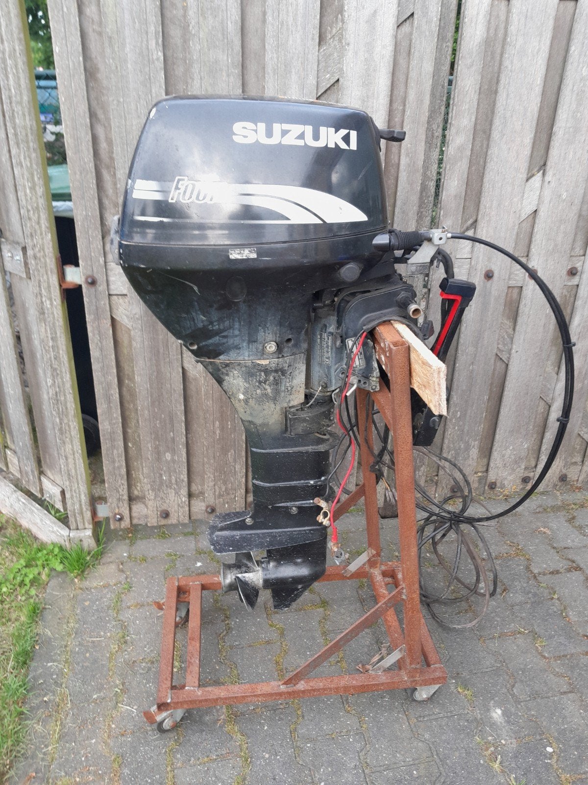 Suzuki 9.9 pk 4t langstaart, e-start, inruil mogelijk, Watersport en Boten, Buiten- en Binnenboordmotoren, Ophalen, Gebruikt, 5 tot 10 pk