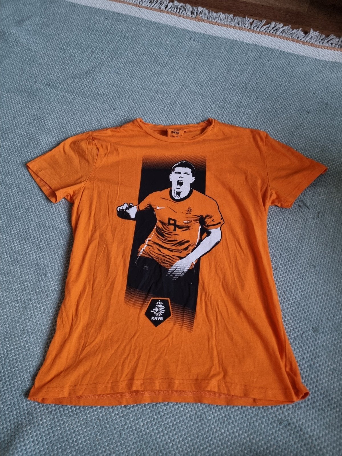 KNVB Klaas-Jan Huntelaar T-shirt - Maat M, Maat 48/50 (M), Oranje, Ophalen of Verzenden, KNVB