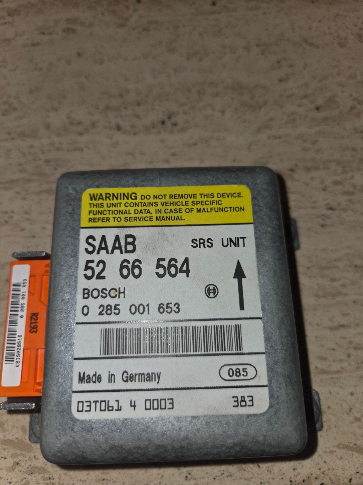 Nieuwe Saab SRS Unit - Origineel Bosch 52 66 564, Auto-onderdelen, Ophalen of Verzenden, Nieuw, Saab