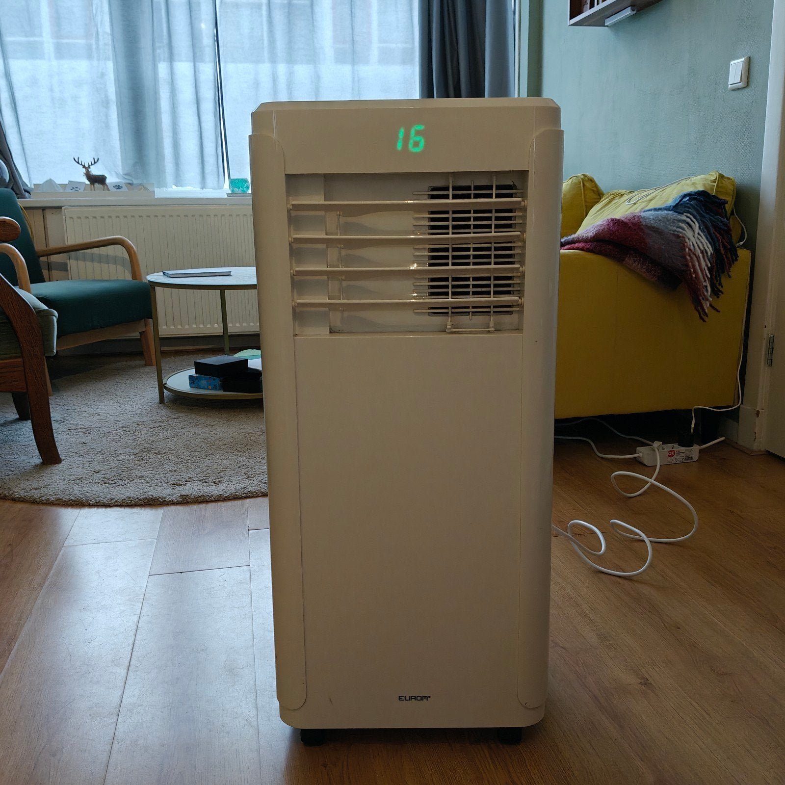 Eurom Polar 9001 Mobiele Airco, Ophalen, Gebruikt, Minder dan 60 m³, Timer
