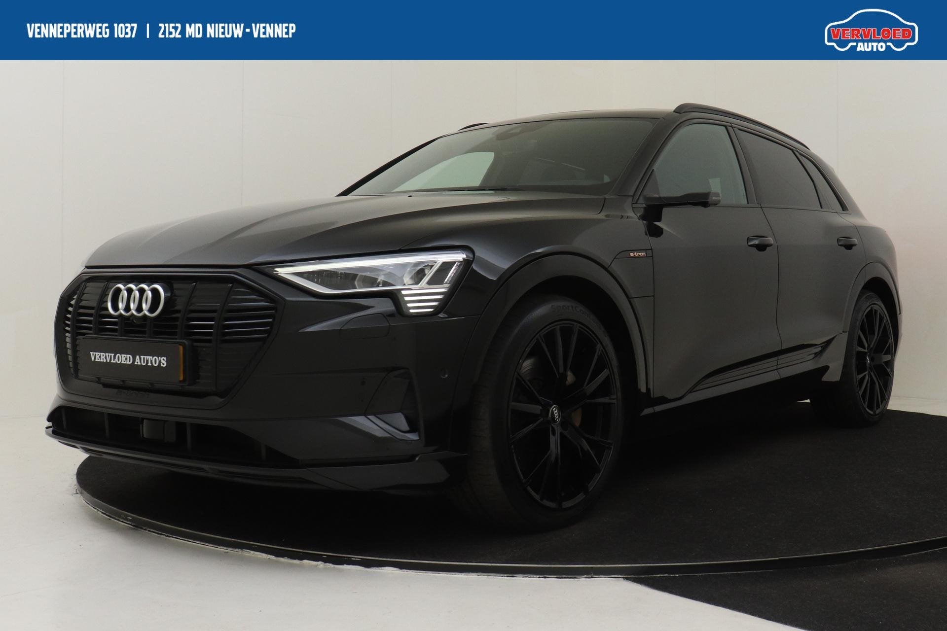 Audi e-tron E-TRON 55 QUATTRO ADVANCED 95 kWh *VOL!* -PANO.D, Auto's, Automaat, 131 €/maand, 95 kWh, Zwart