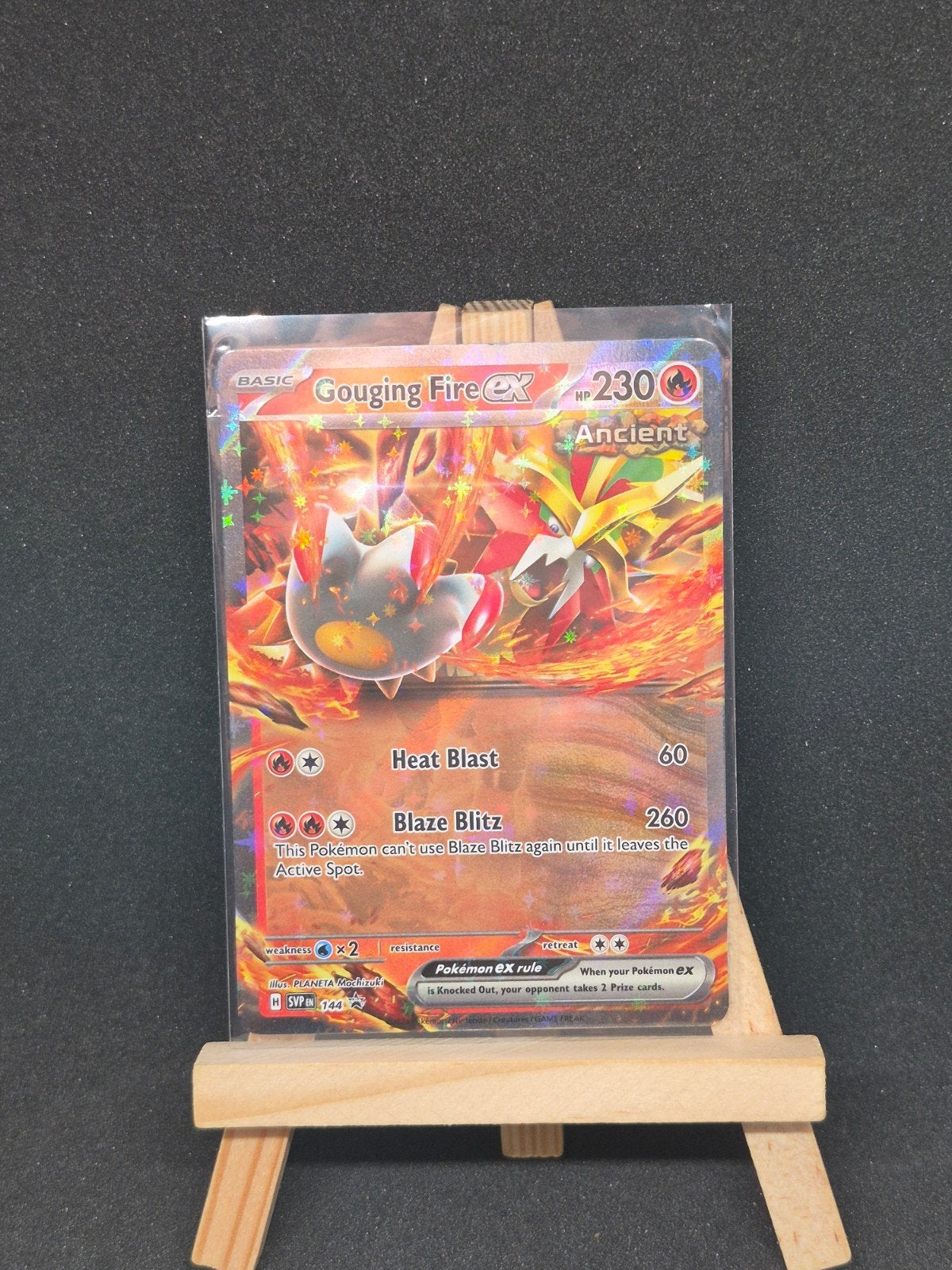 Gouging Fire EX Pokémon Kaart - Near Mint EX Card, Ophalen of Verzenden, Zo goed als nieuw, Losse kaart