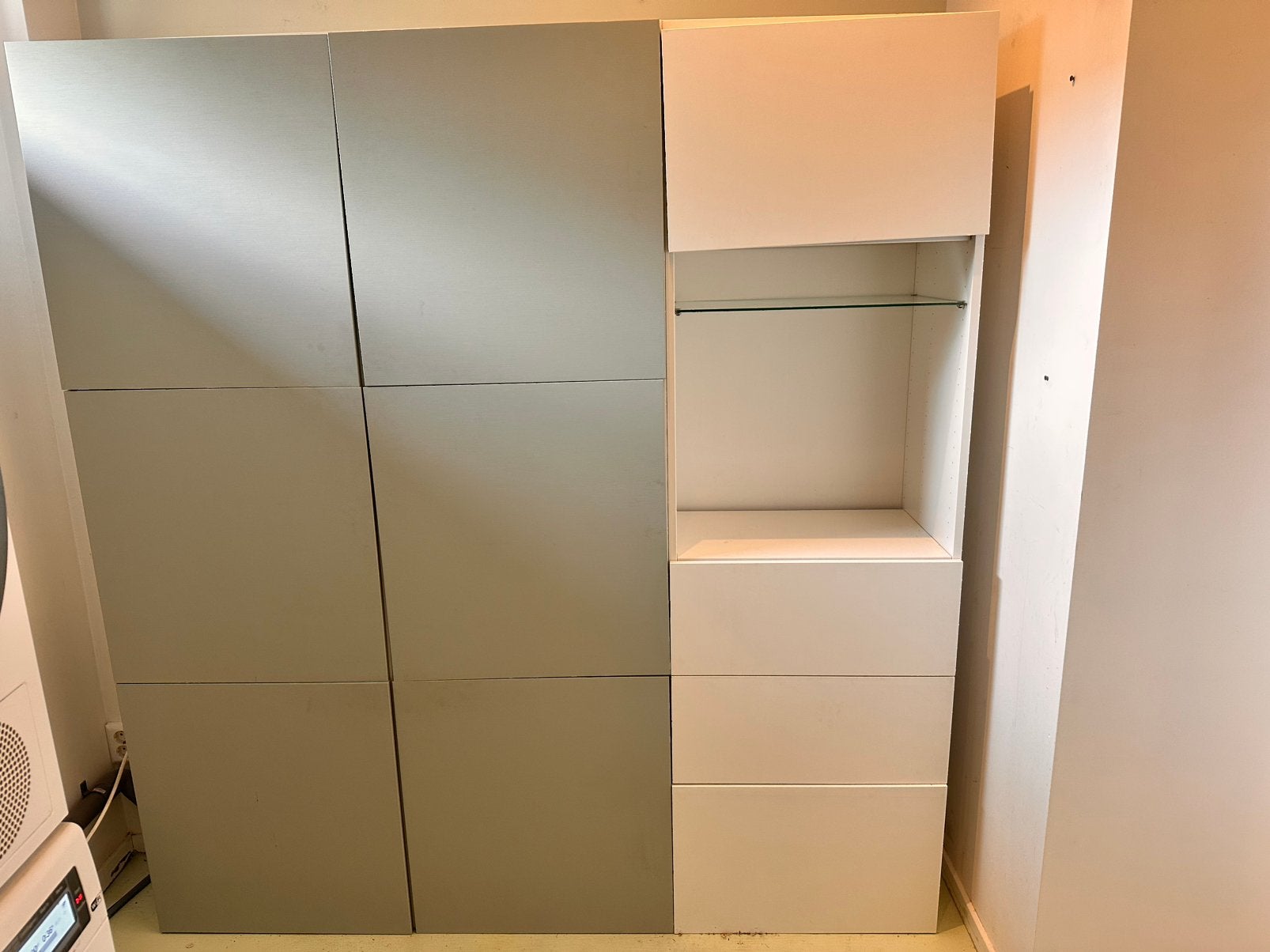 Besta Ikea, Huis en Inrichting, Kasten | Kledingkasten, Ophalen, Met deur(en), 150 tot 200 cm, Zo goed als nieuw