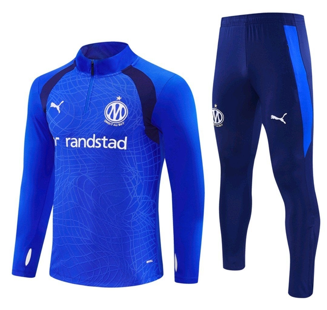 Marseille Trainingspak Blauw - Diverse Maten Beschikbaar, Maat 38/40 (M), Overige typen, Nieuw, Ophalen of Verzenden