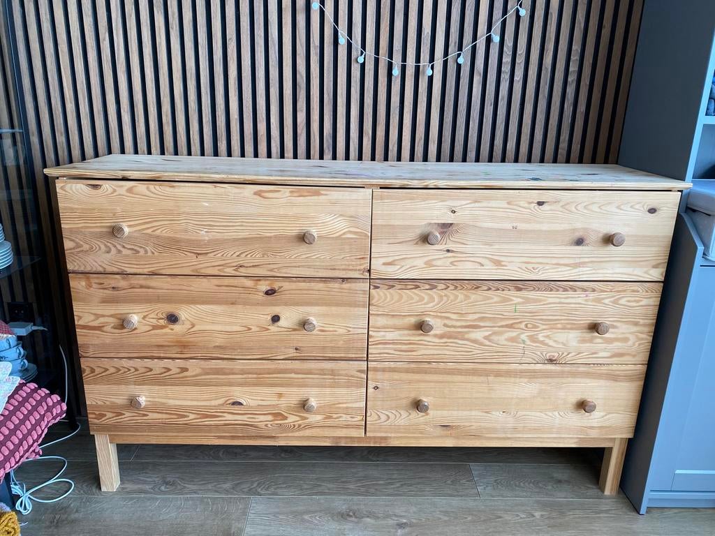 Ladekast met 6 lades, Ophalen, Gebruikt, 100 tot 150 cm, Basis