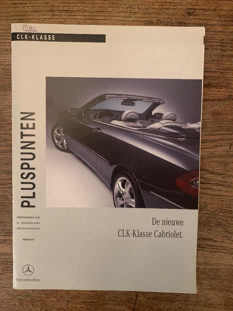 Productinformatiebrochure Mercedes-Benz CLK cabrio A209 2003, Zo goed als nieuw, Mercedes-Benz, Mercedes, Ophalen of Verzenden