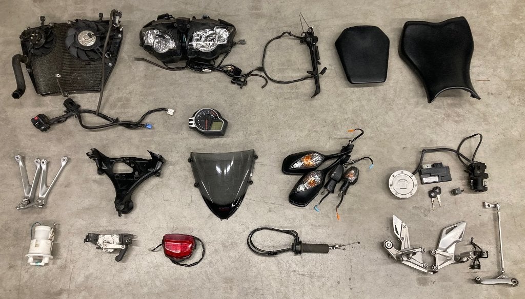 honda CBR 1000rr FIREBLADE sc59 motorblok nl frame slotenset, Motoren, Ophalen of Verzenden, Gebruikt