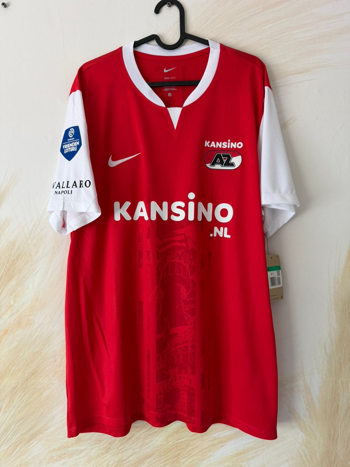 Nike az thuisshirt (maat xl) nieuw met kaartjes, Ophalen of Verzenden, Voetbal, Rood, Maat 56/58 (XL)