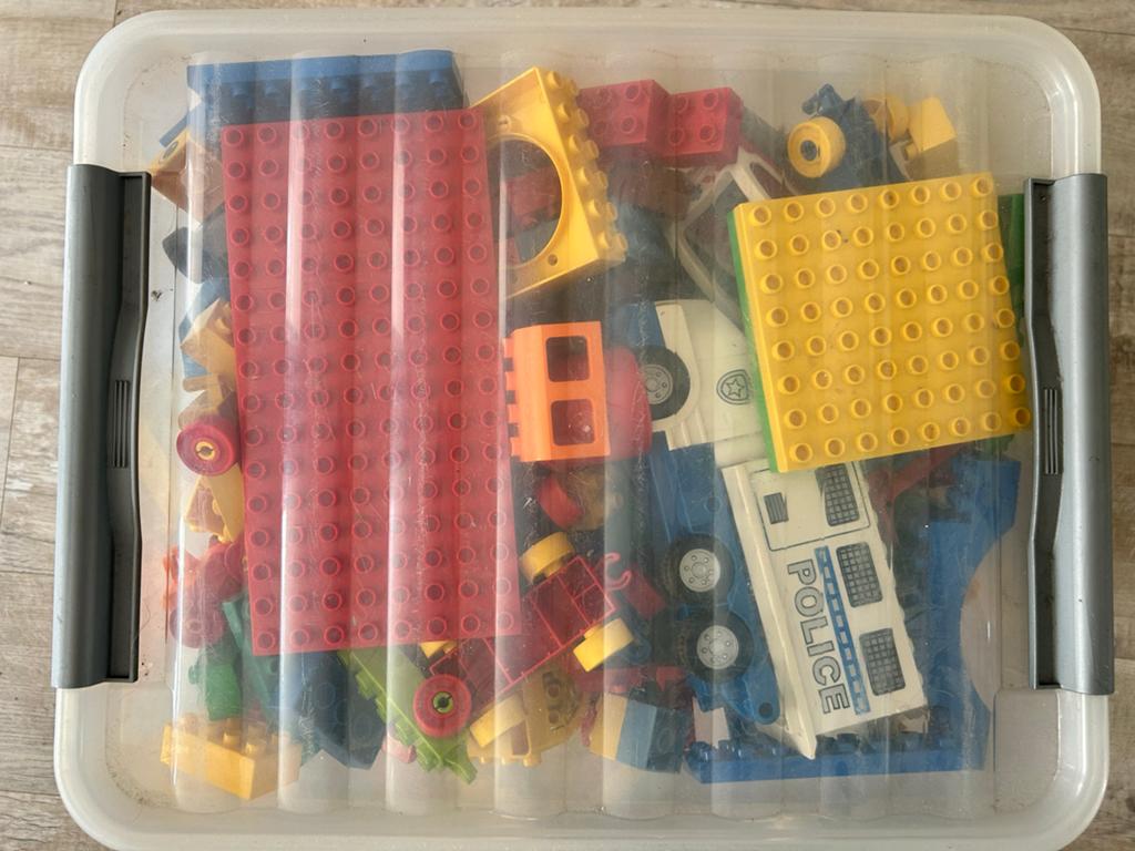 Grote partij Lego Duplo: treinen, spoor, bruggen, politie &, Kinderen en Baby's, Speelgoed | Duplo en Lego, Inclusief extra onderdelen
