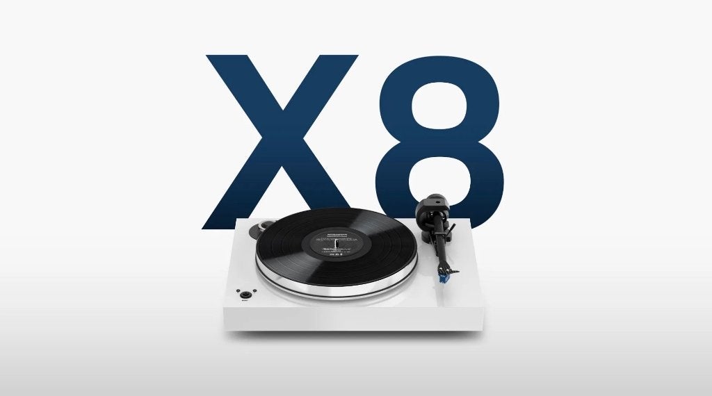 Pro-ject X-8 balanced draaitafel wit/Quintet Bronze, Info@pro-ject.com, Zo goed als nieuw, Platenspeler, Pro-ject