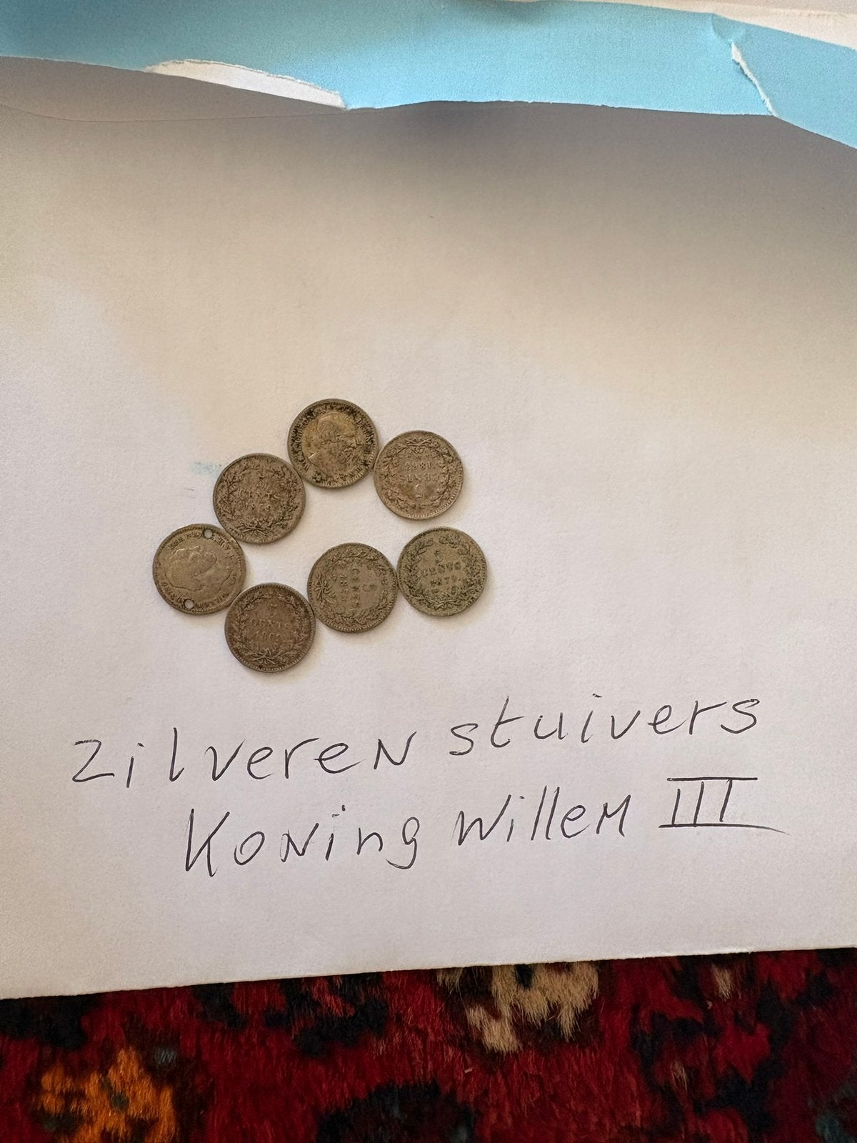 Zilveren stuivers Koning Willem III, Koning Willem III, Setje, Zilver, Overige waardes