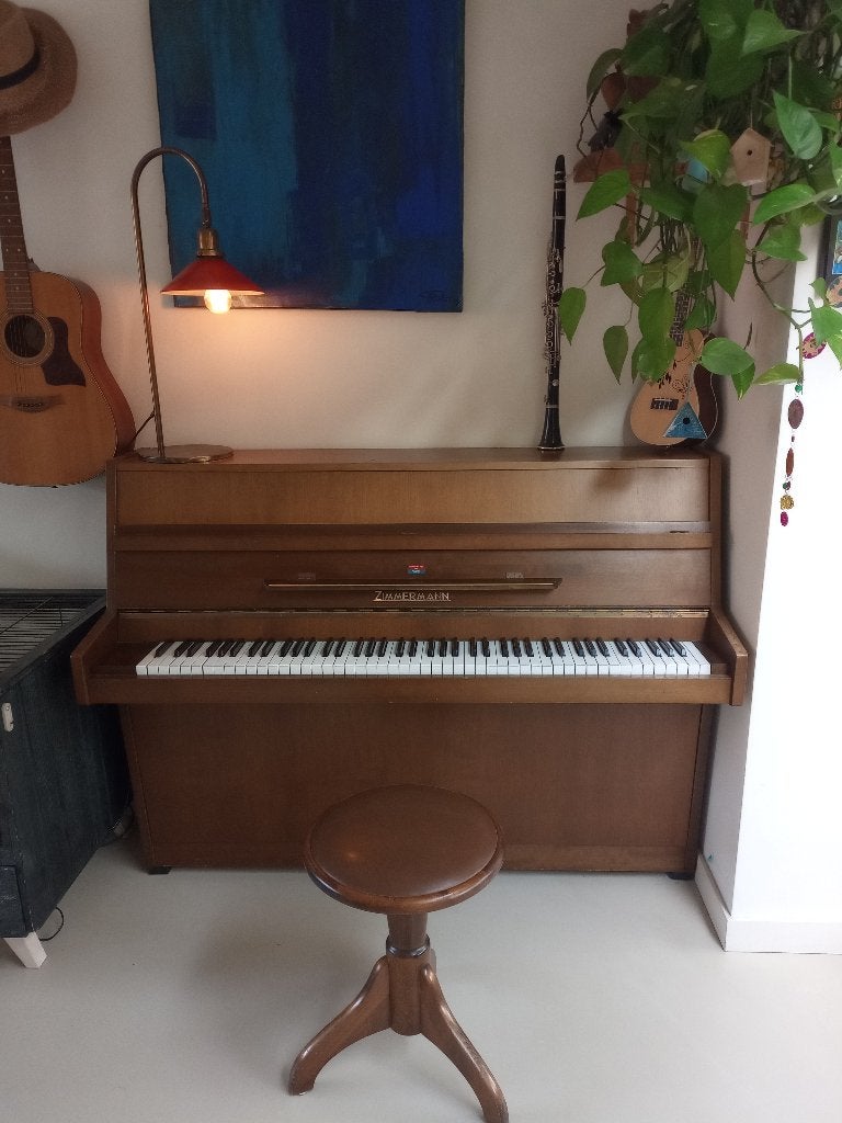 Duitse Zimmermann Piano - (1980), Ophalen, Gebruikt, Bruin, Piano