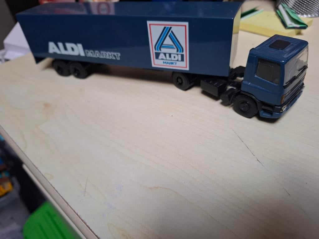 Lion toys daf 75-300 ati aldi., Hobby en Vrije tijd, Modelauto's | 1:50, Ophalen of Verzenden, Zo goed als nieuw, Bus of Vrachtwagen