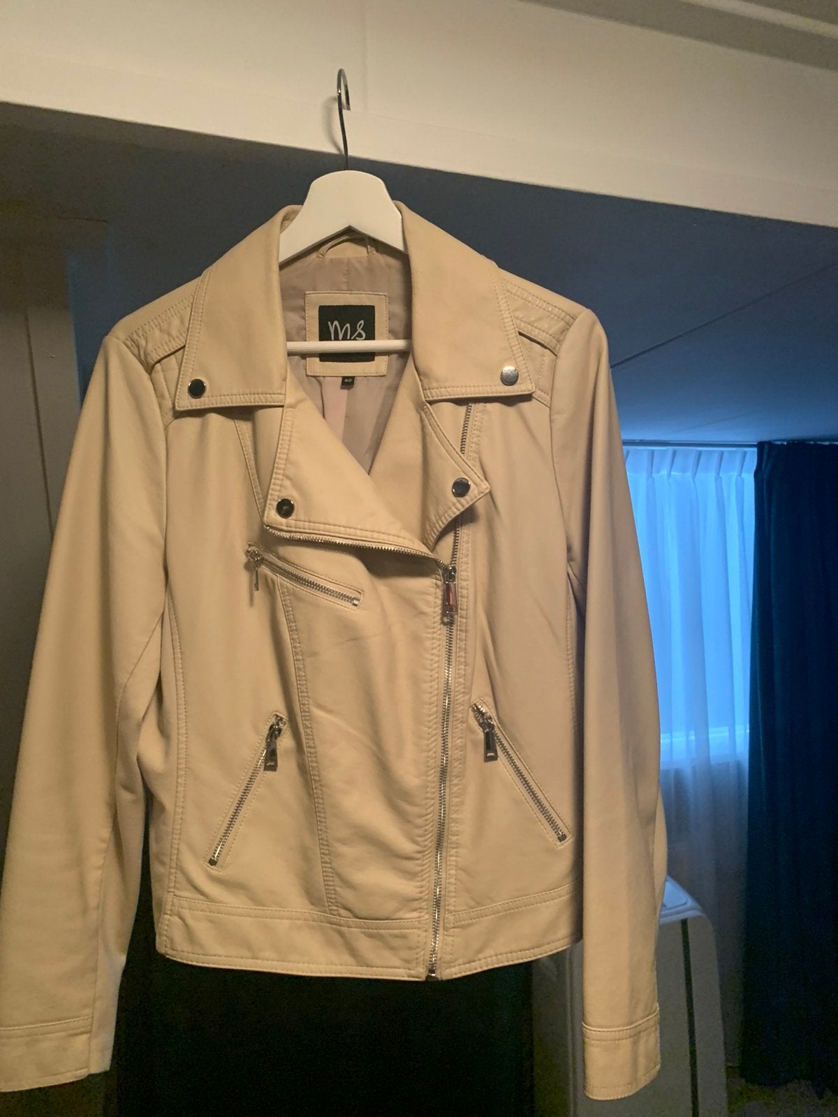 Nammaak leer jasje, Ophalen of Verzenden, Gedragen, Maat 38/40 (M), Beige