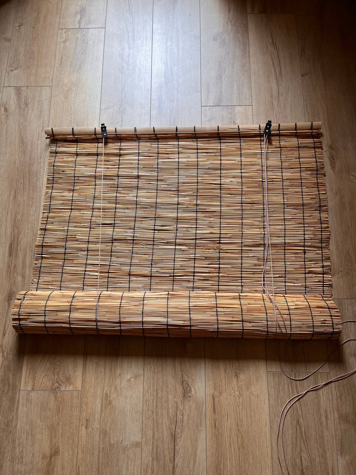 Bamboe rolgordijn - Natuurlijke raambekleding, Huis en Inrichting, Ophalen, Bruin, 220 cm, Nieuw