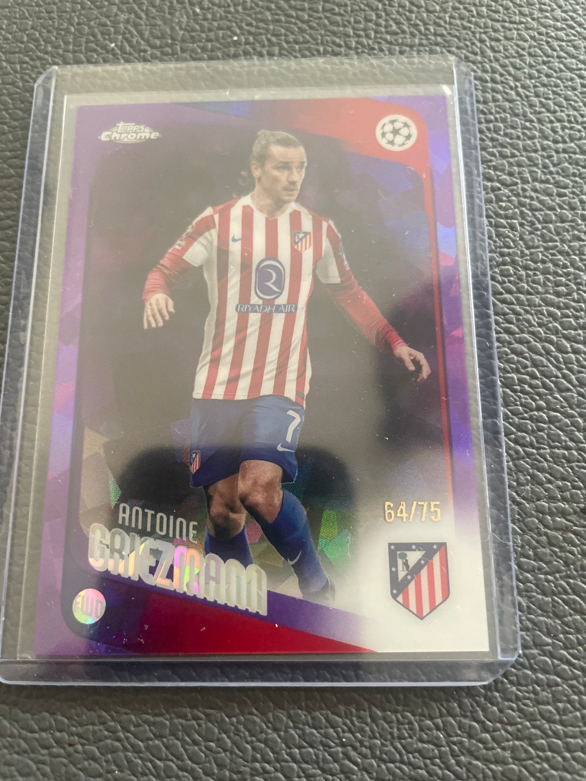 Antoine Griezmann Topps Chrome UEFA Champions League Kaart, Ophalen of Verzenden, Zo goed als nieuw, Buitenlandse clubs, Spelerskaart